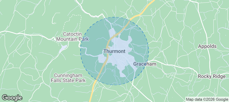 Thurmont Airbnb map